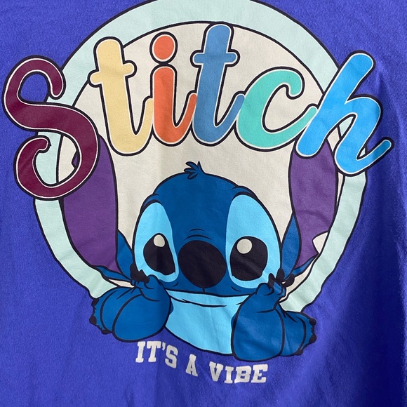 Disney Stitch - It’s a Vibe T-Shirt - Kids Small - Picture 3 of 4
